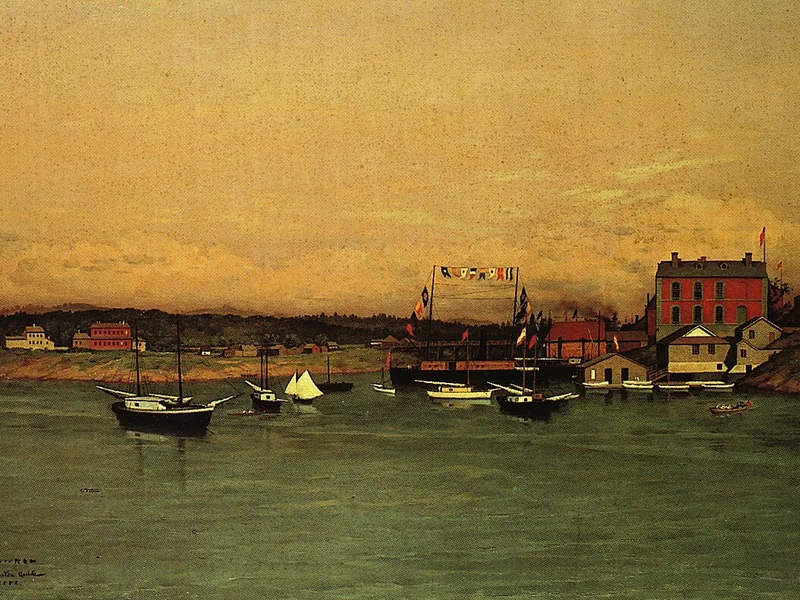 1855-Goseda Yoshimatsu - Porto di Victoria